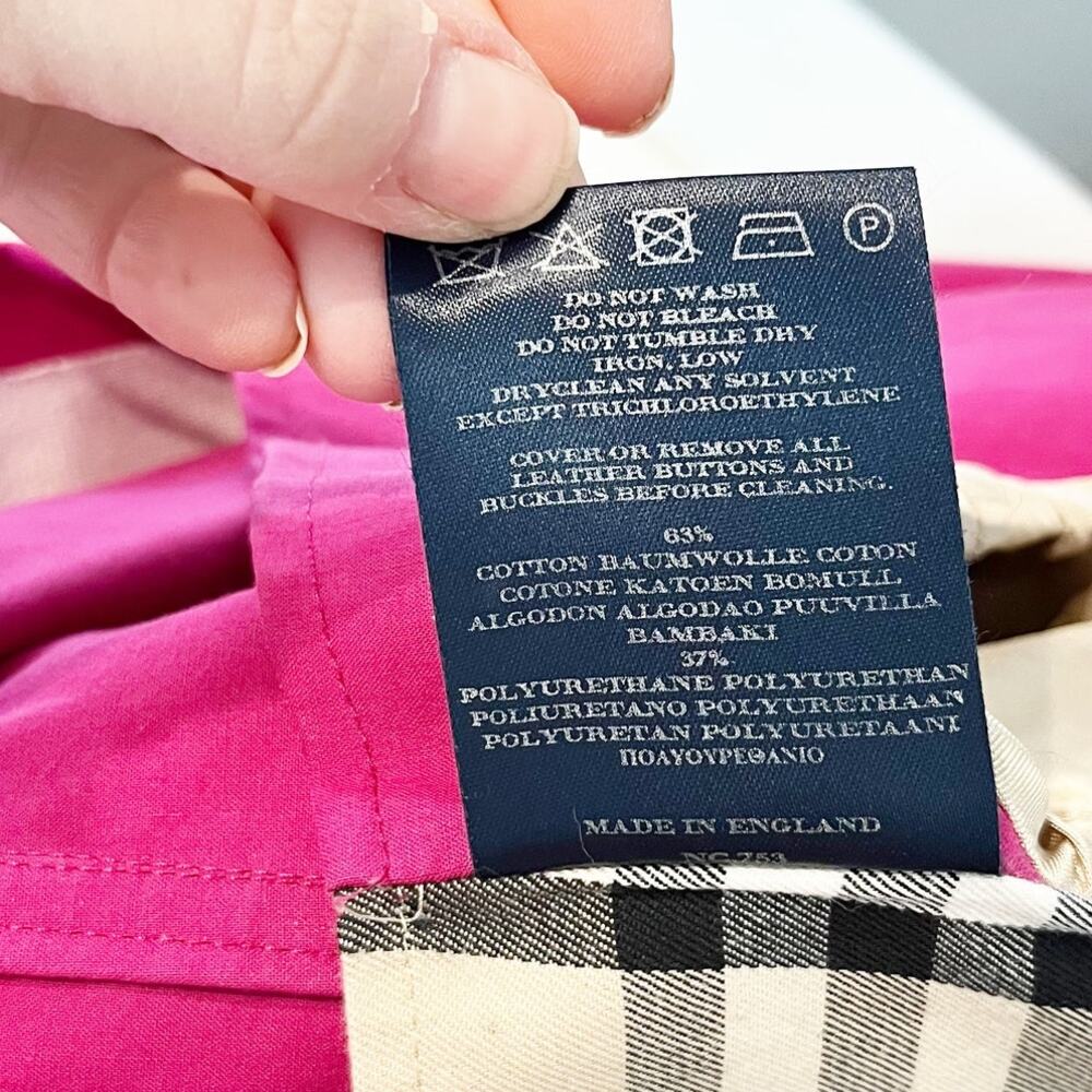 Burberry Pink Trench Coat - Picture 4 of 12